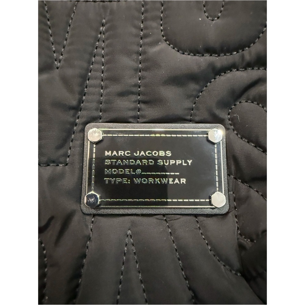 MARC JACOBS Quilted Nylon Backpack Black Large Laptop School Travel Bag - Picture 14 of 15